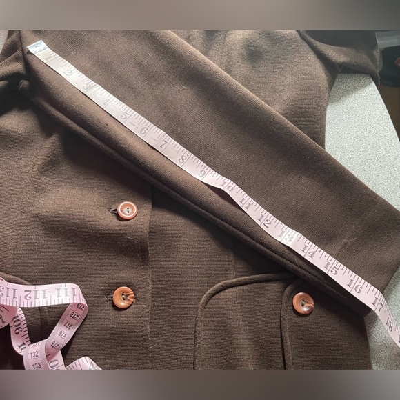 Vintage Lee Parker Wool Light Weight Brown Jacket - Picture 13 of 15